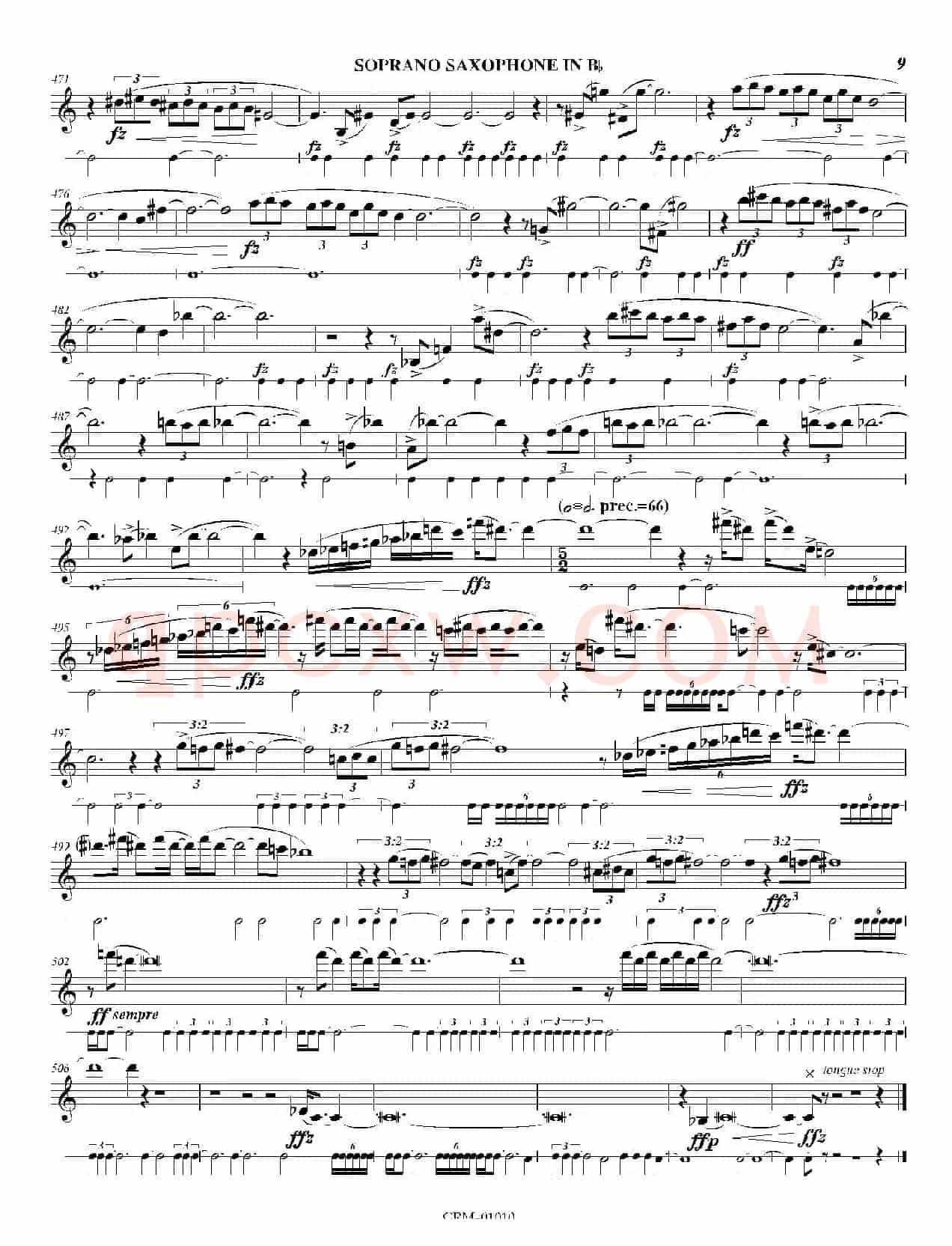 Lustration for The Millennium（高音萨克斯独奏）