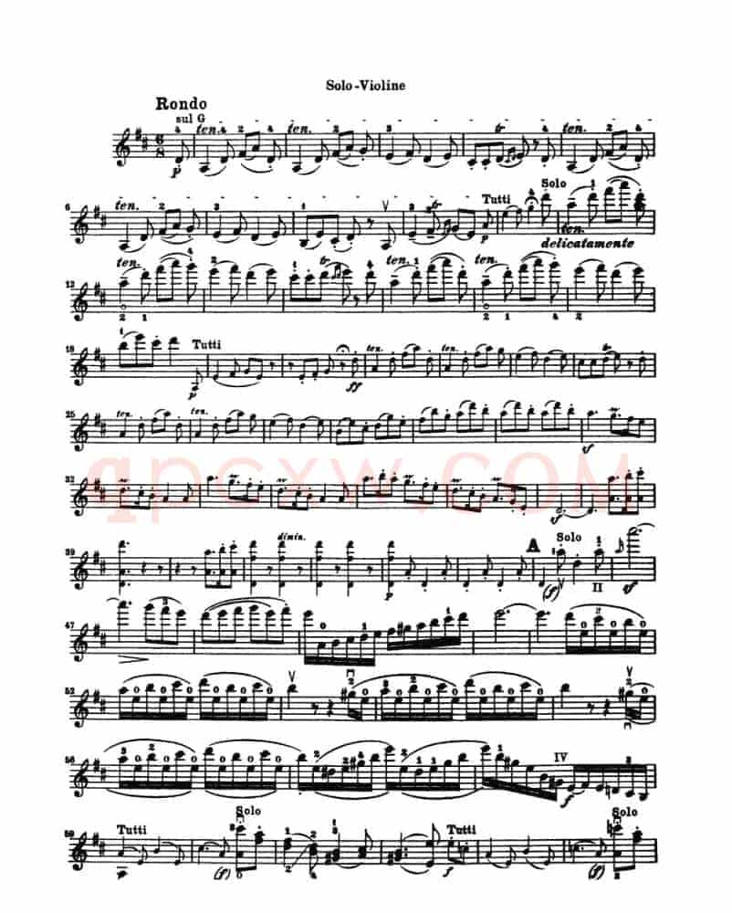 Konzert fur Violine（贝多芬小提琴协奏曲）