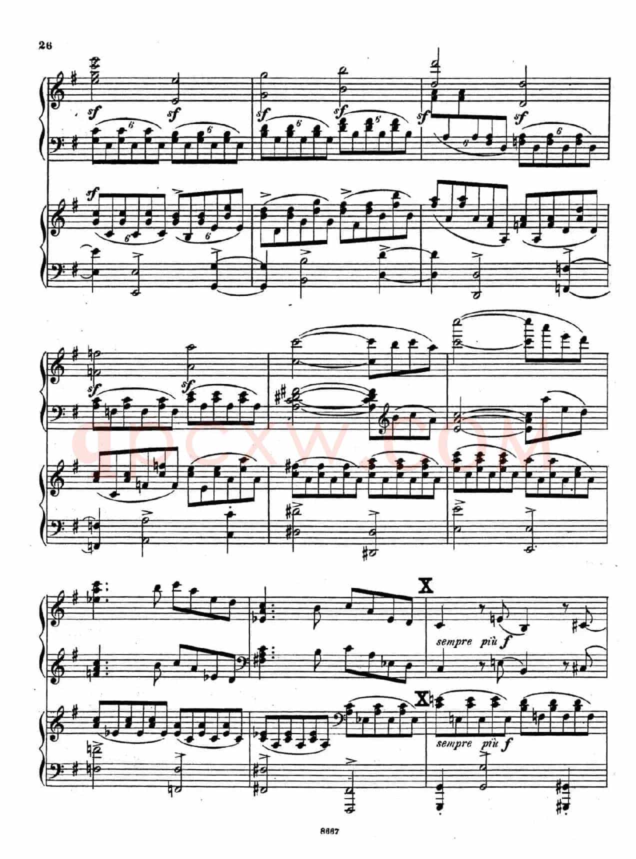 Symphony No.4 in e Minor Op.98(e小调第四交响曲·双钢琴)