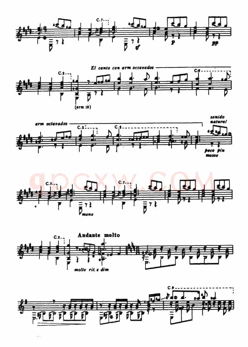 西班牙舞曲第五号（古典吉它）