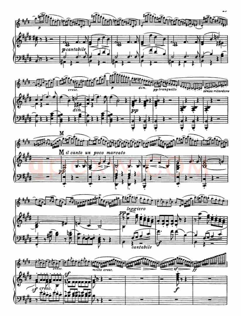 E小调协奏曲（Op.64）（小提琴+钢琴）