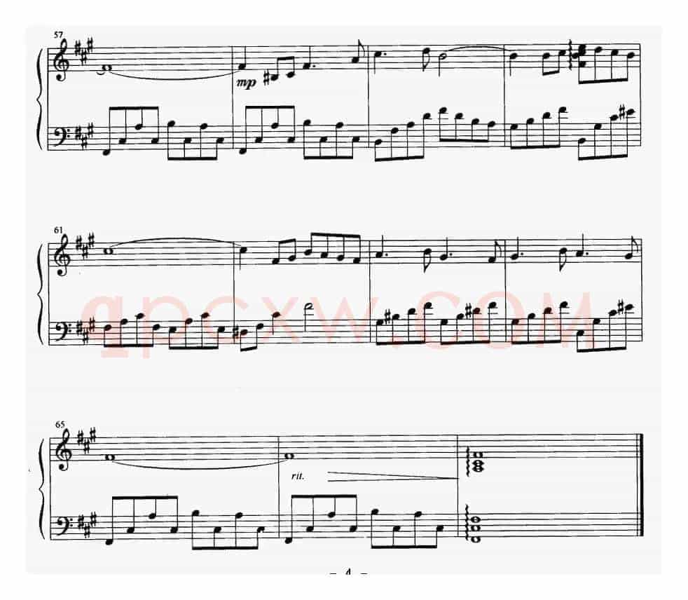 失落的爱（美国电影《太阳花》主题曲）