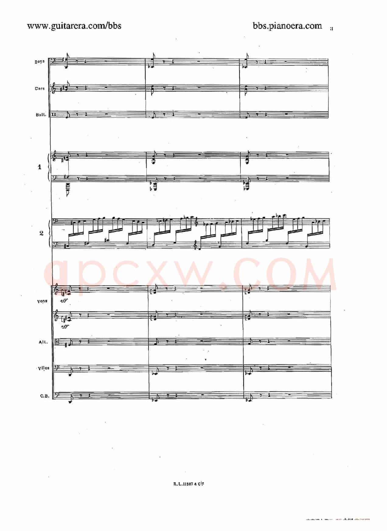 Concerto for 2 Pianos in d Minor(d小调双钢琴协奏曲·总谱)