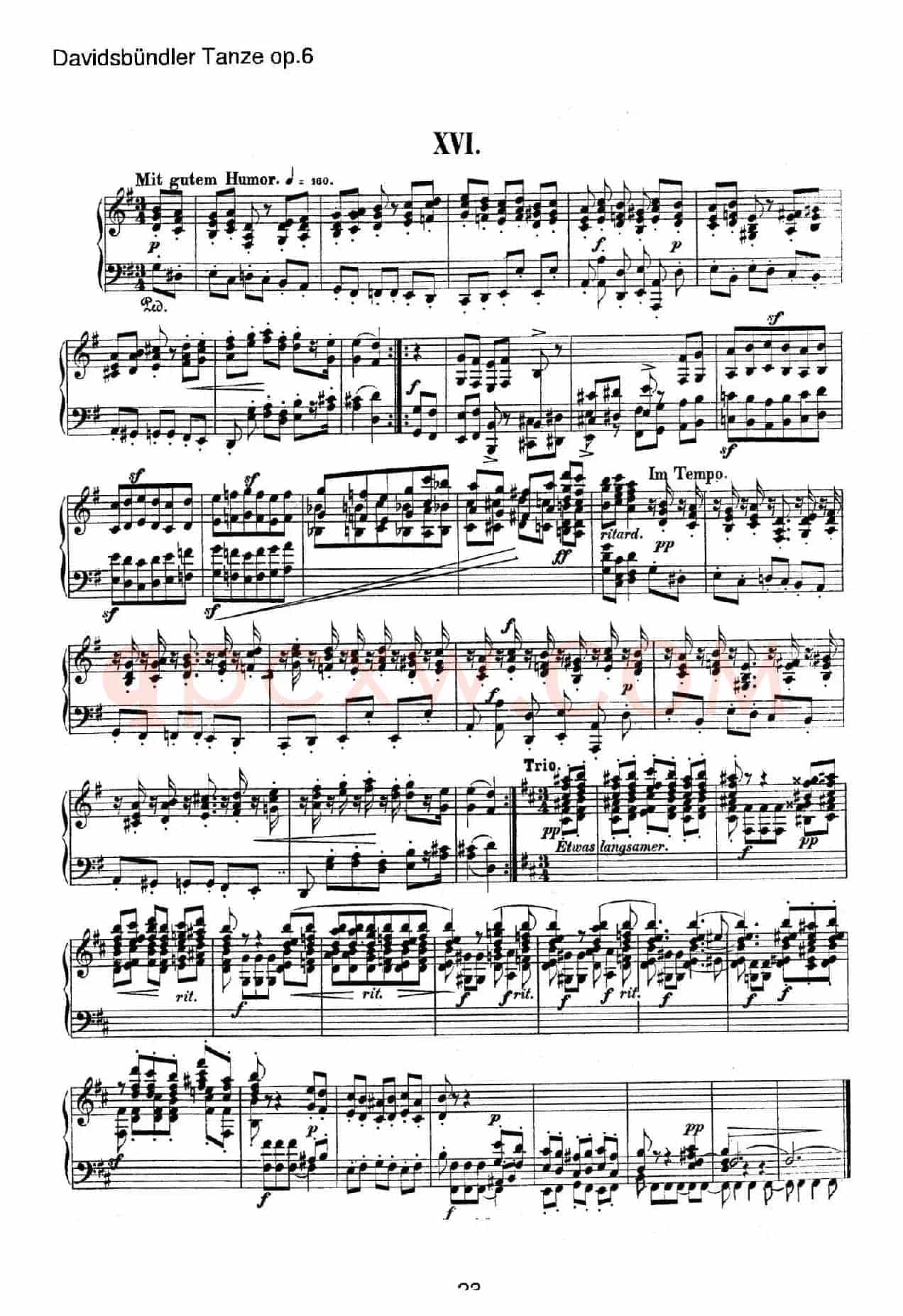 Davidsbundler Tanze Op.6(大卫同盟舞曲)
