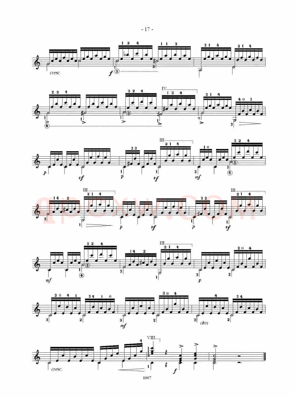 卡尔卡席25首练习曲之11——15