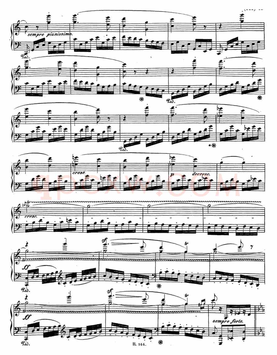 贝多芬钢琴奏鸣曲21 黎明（华尔斯坦） C大调 Op.53 C major