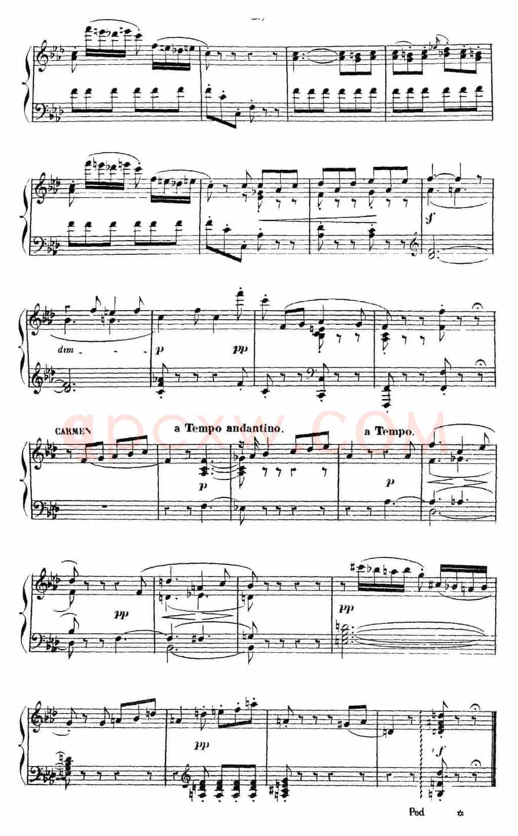 Carmen for Solo Piano（卡门全剧钢琴独奏版）（No.4）