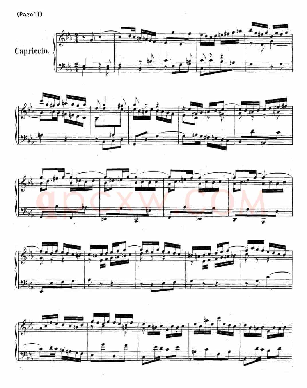 帕蒂塔6首德国组曲（No.2 c小调 巴赫 Partita c Minor BWV 826）