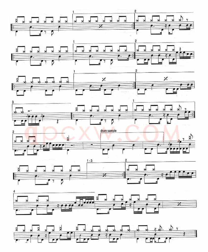 爵士鼓谱：Evanescence-Going under