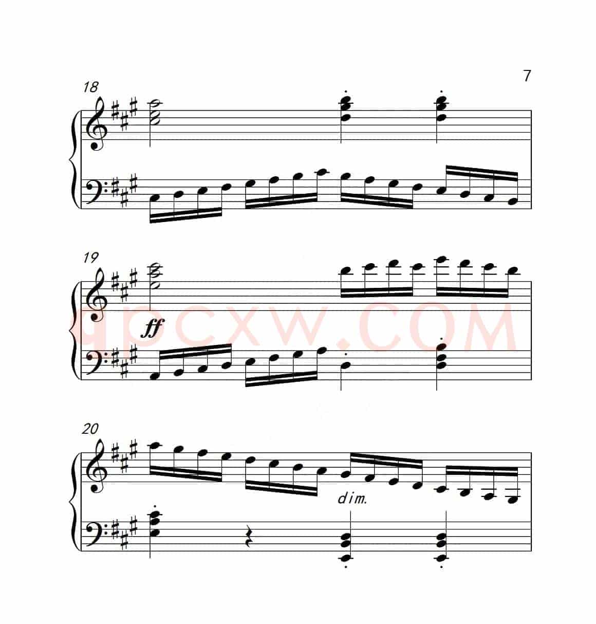 第四级A组 练习曲（中国音乐学院钢琴考级作品1~6级）