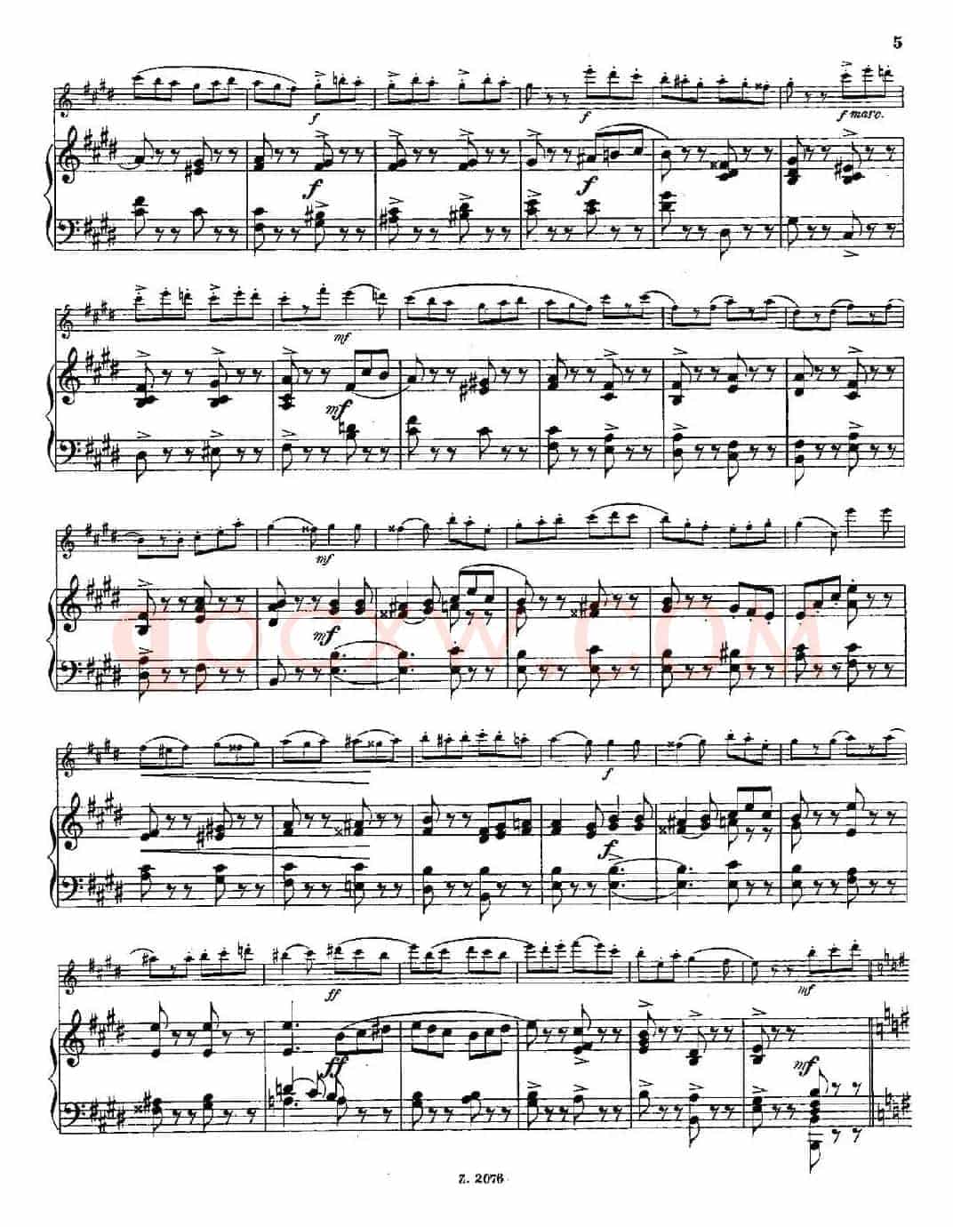 Tarantelle（Op.55 No.8）（长笛+钢琴伴奏）