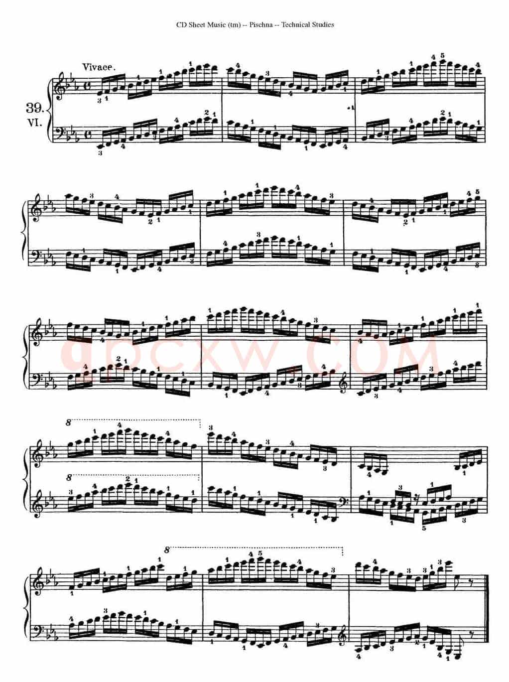 Technical Studies 60 Progressive Exercises （60首钢琴循序渐进练习曲 P61——70）