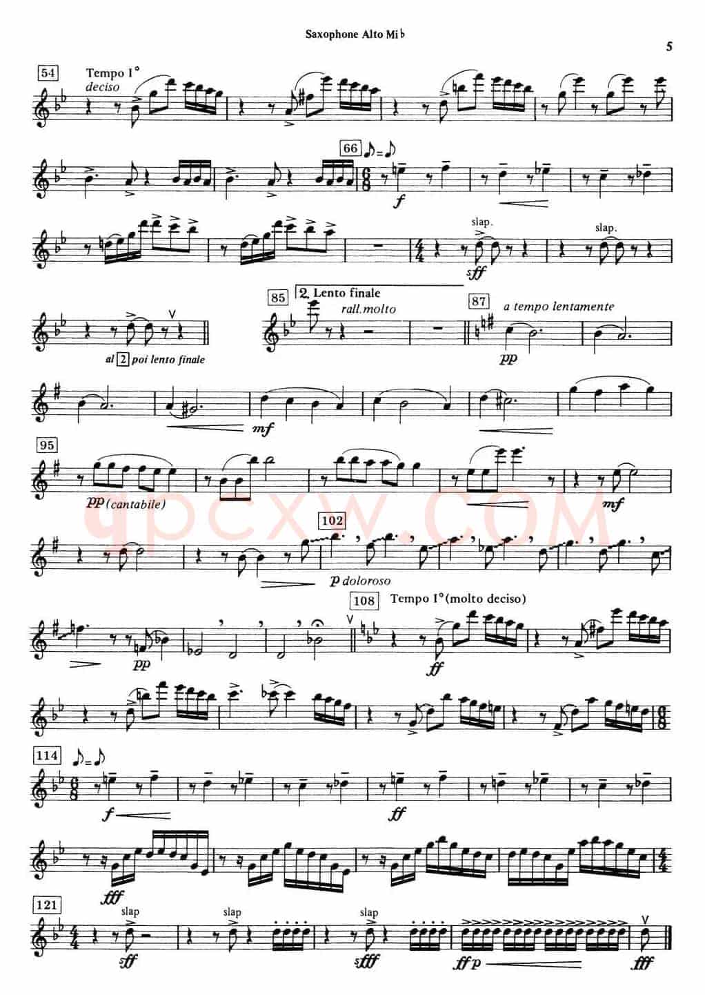 HISTOIRE DU TANGO（四重奏中音分谱）