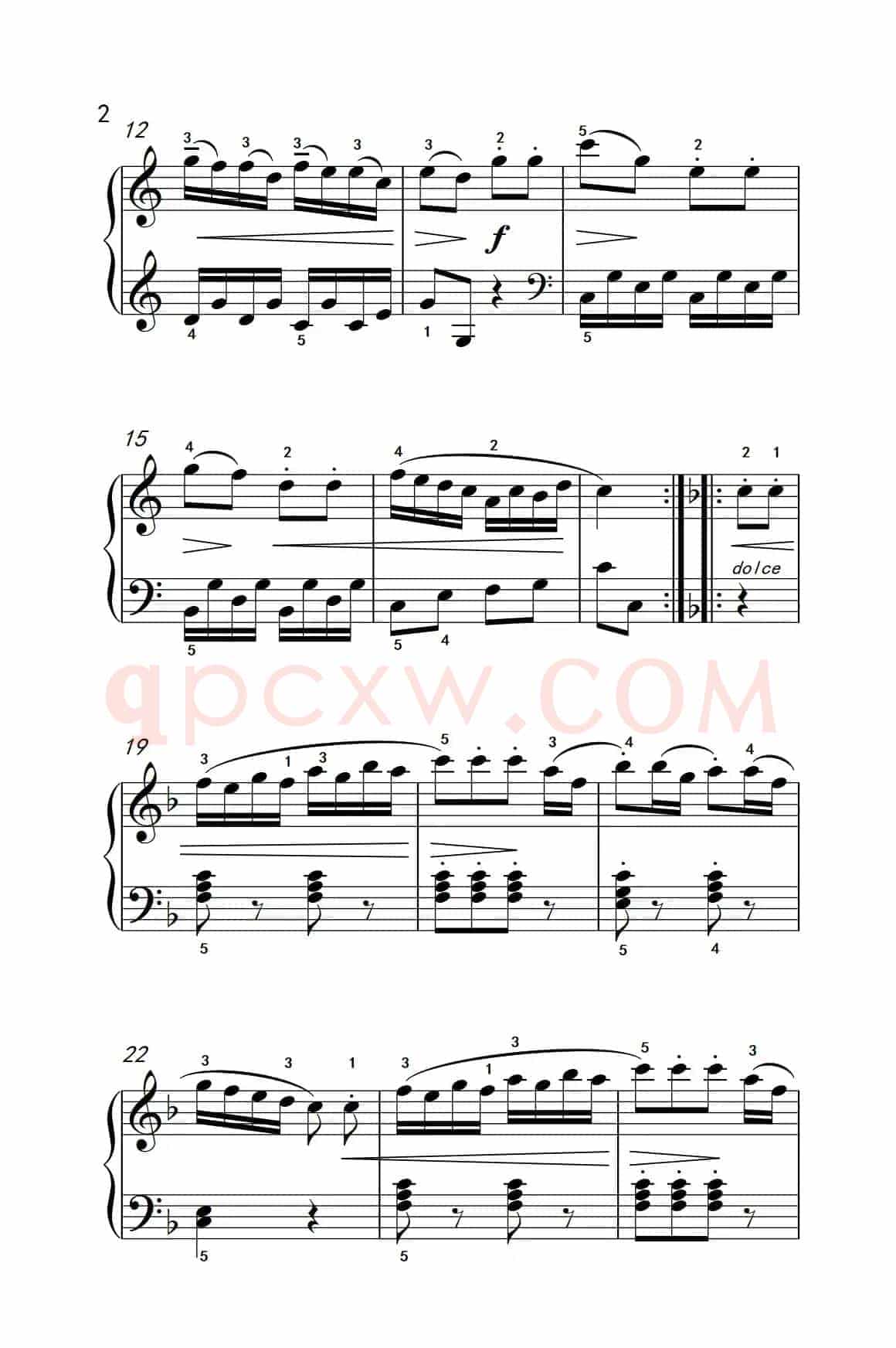 第四级 1.回旋曲（中央音乐学院 钢琴（业余）考级教程 4-6级）