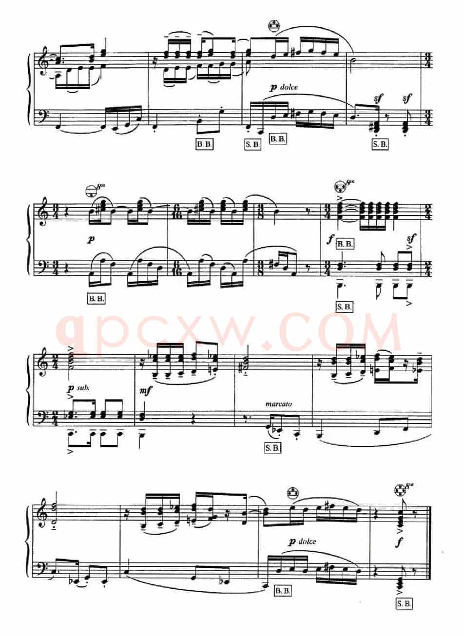 斯特拉文斯基 - 八首自由低音手风琴小品
