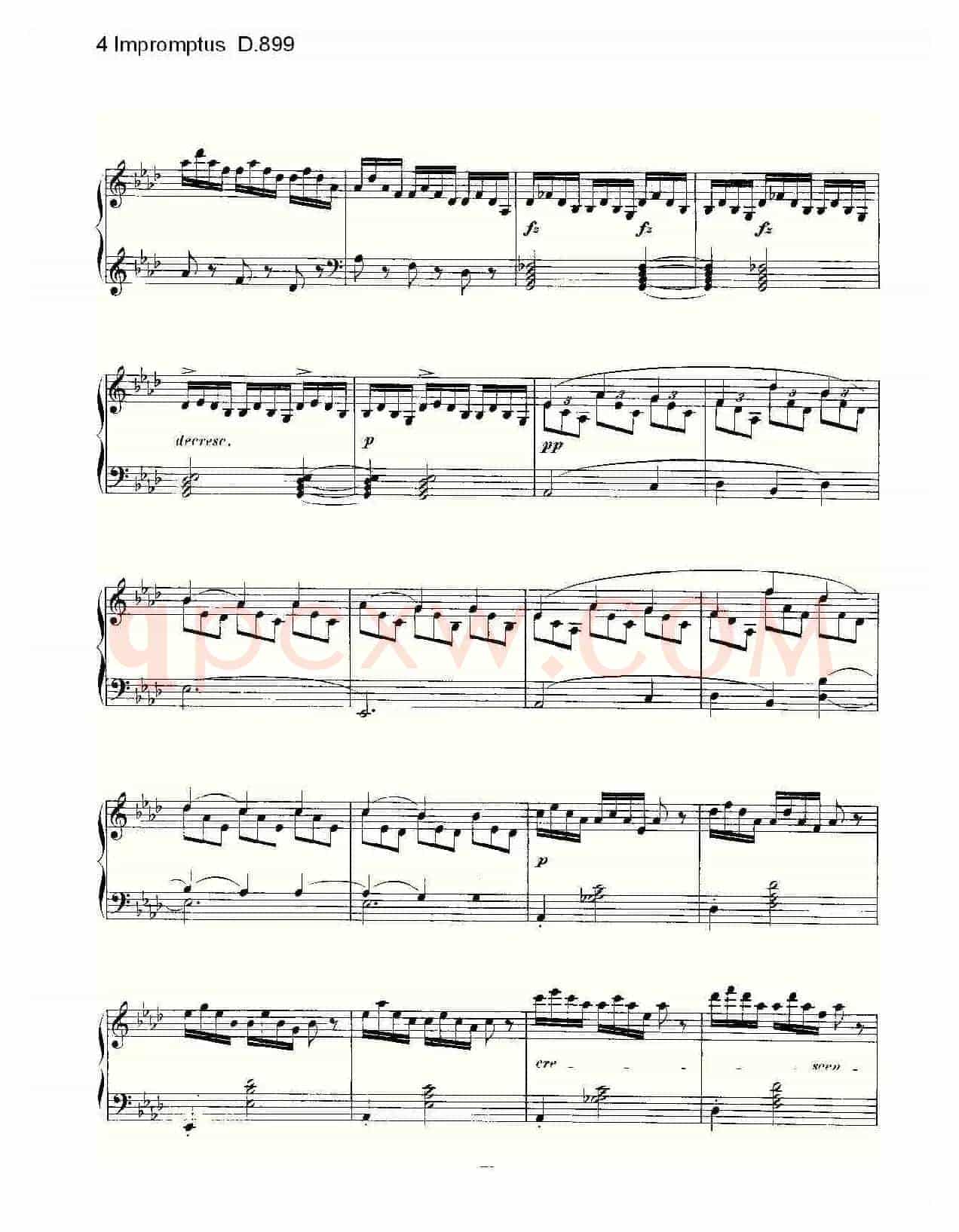 4 Impromptus D.899(4人即兴演奏 D.899)