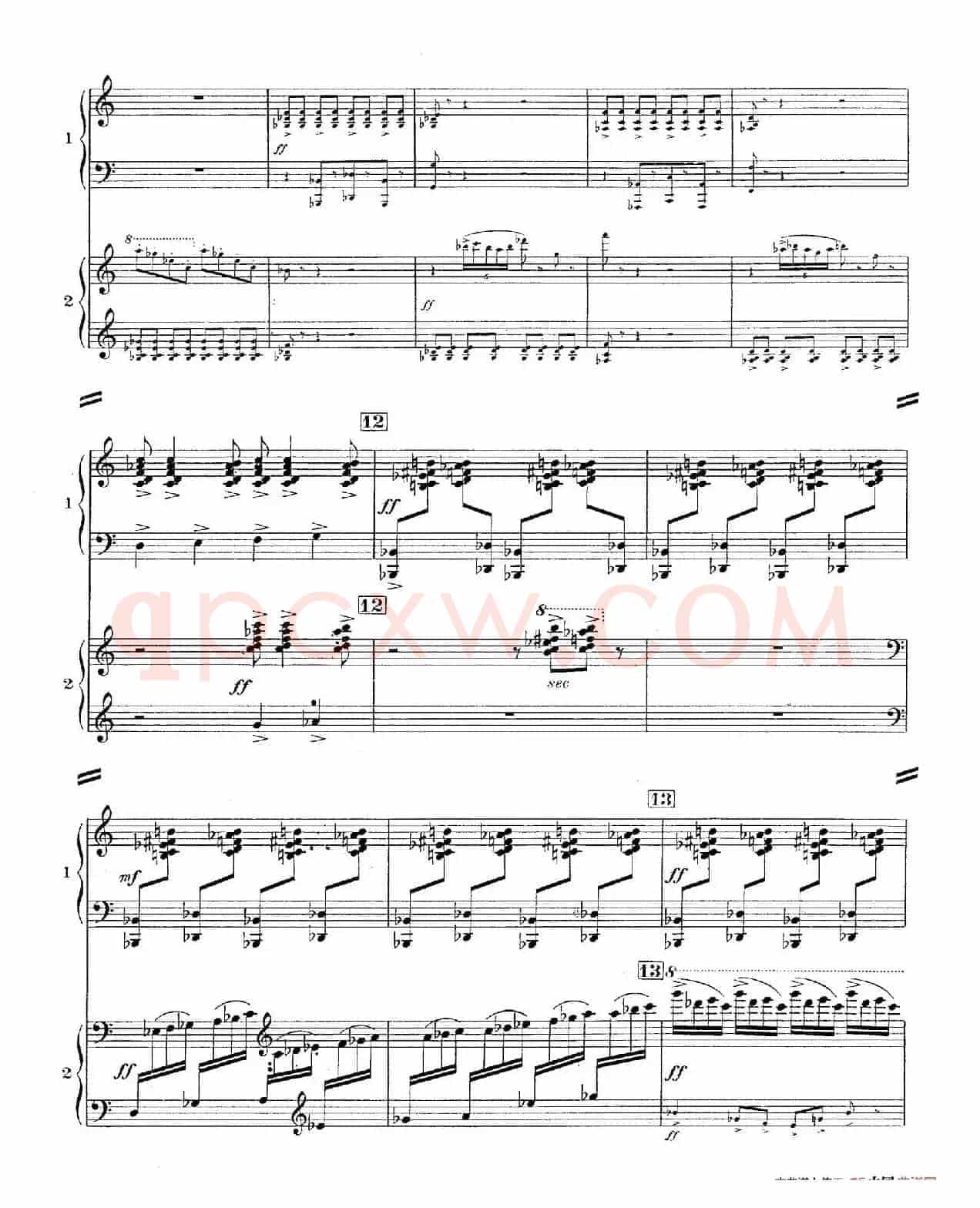 Concerto for 2 Pianos in d Minor(d小调双钢琴协奏曲· 第一乐章)