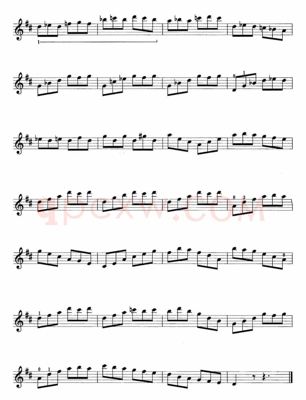 小提琴考级第三级：练习曲（6首）
