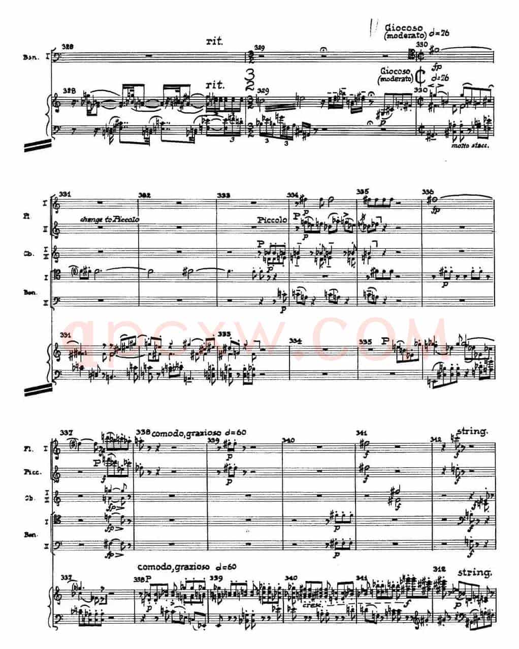 Piano Concerto Op.42（钢琴协奏曲总谱P35-66）