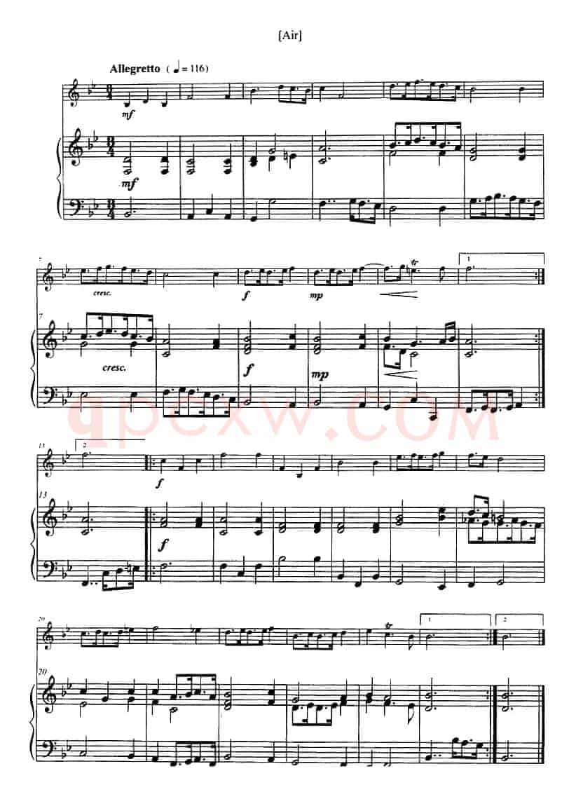 第二奏鸣曲（小号+钢琴伴奏）