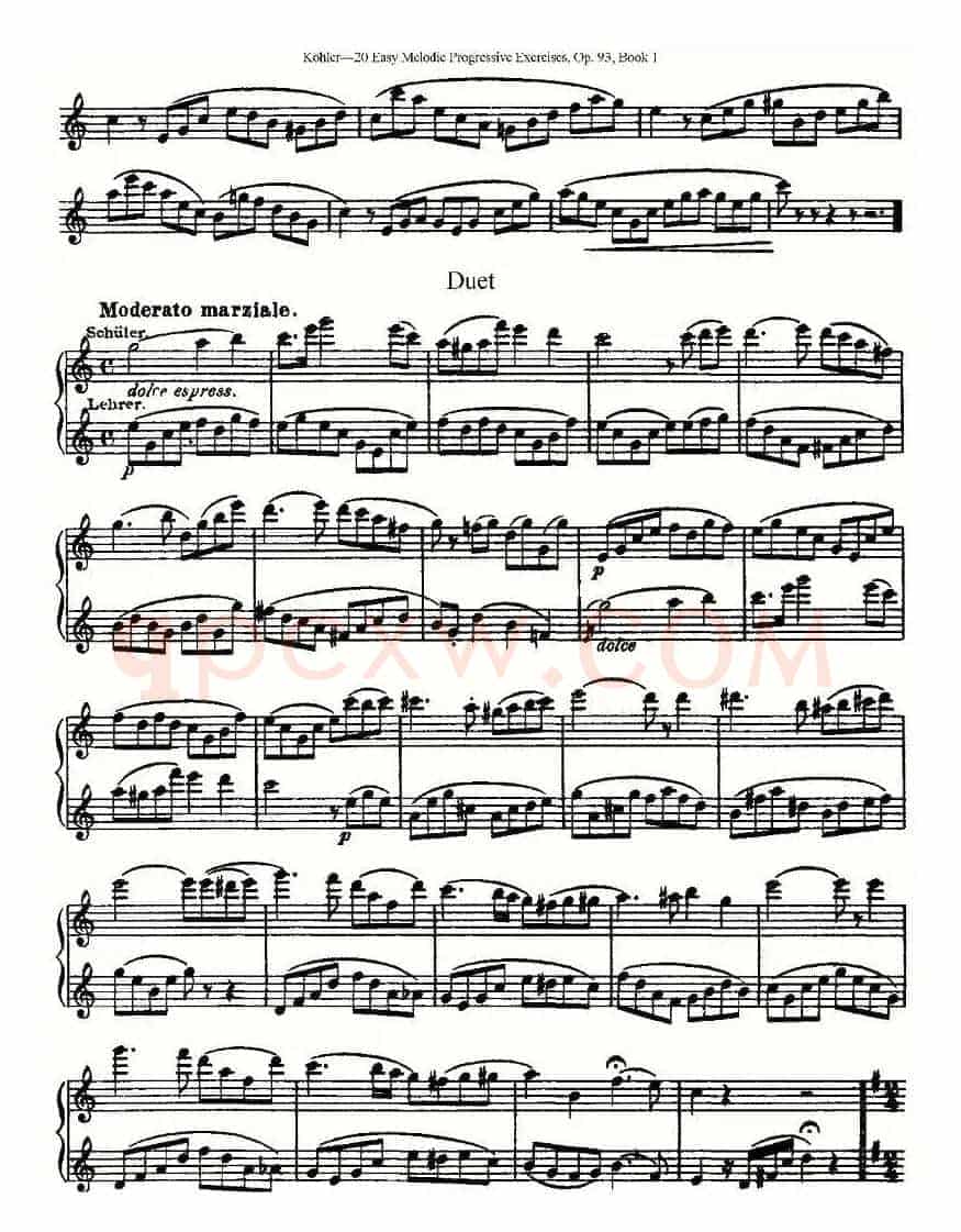 柯勒练习曲作品93号（一）