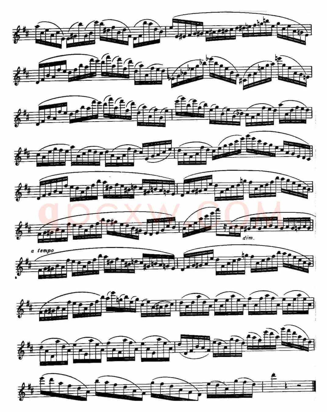 柯勒长笛练习曲作品33号(第二册)(11)