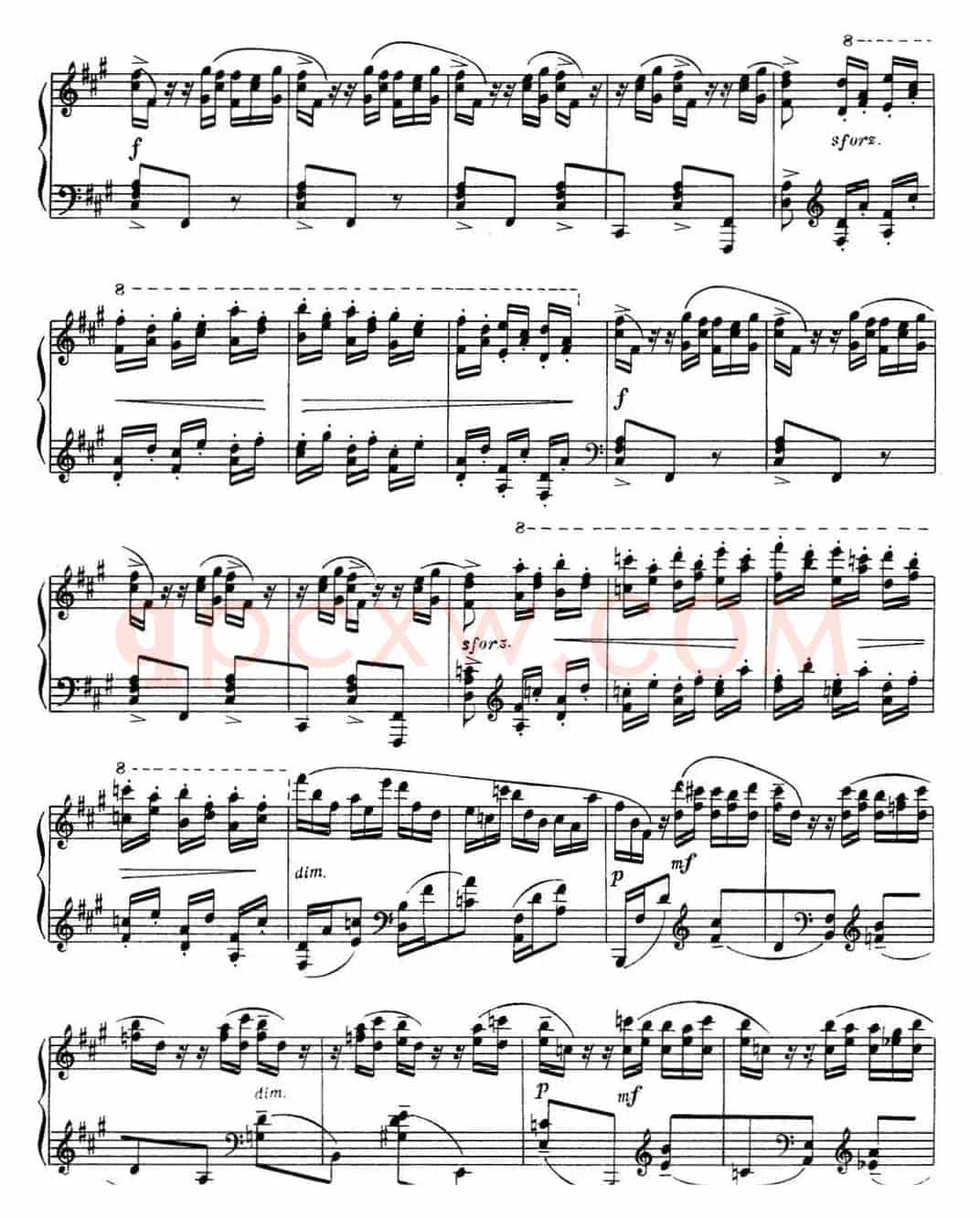 拉赫玛尼诺夫 音画练习曲11或12 Etudes tableaux Op.39 No.3