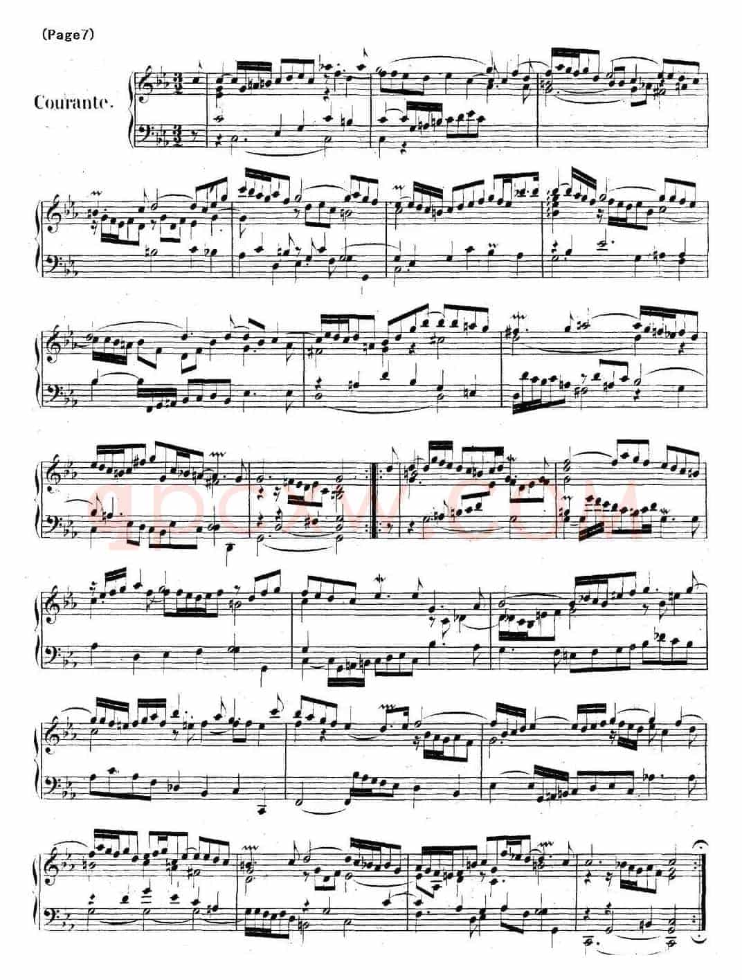 帕蒂塔6首德国组曲（No.2 c小调 巴赫 Partita c Minor BWV 826）