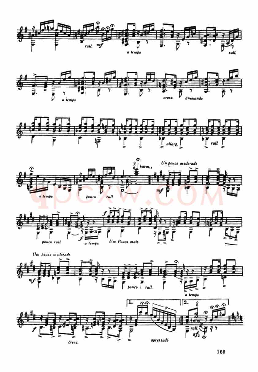 肖罗舞曲第一号（古典吉它）