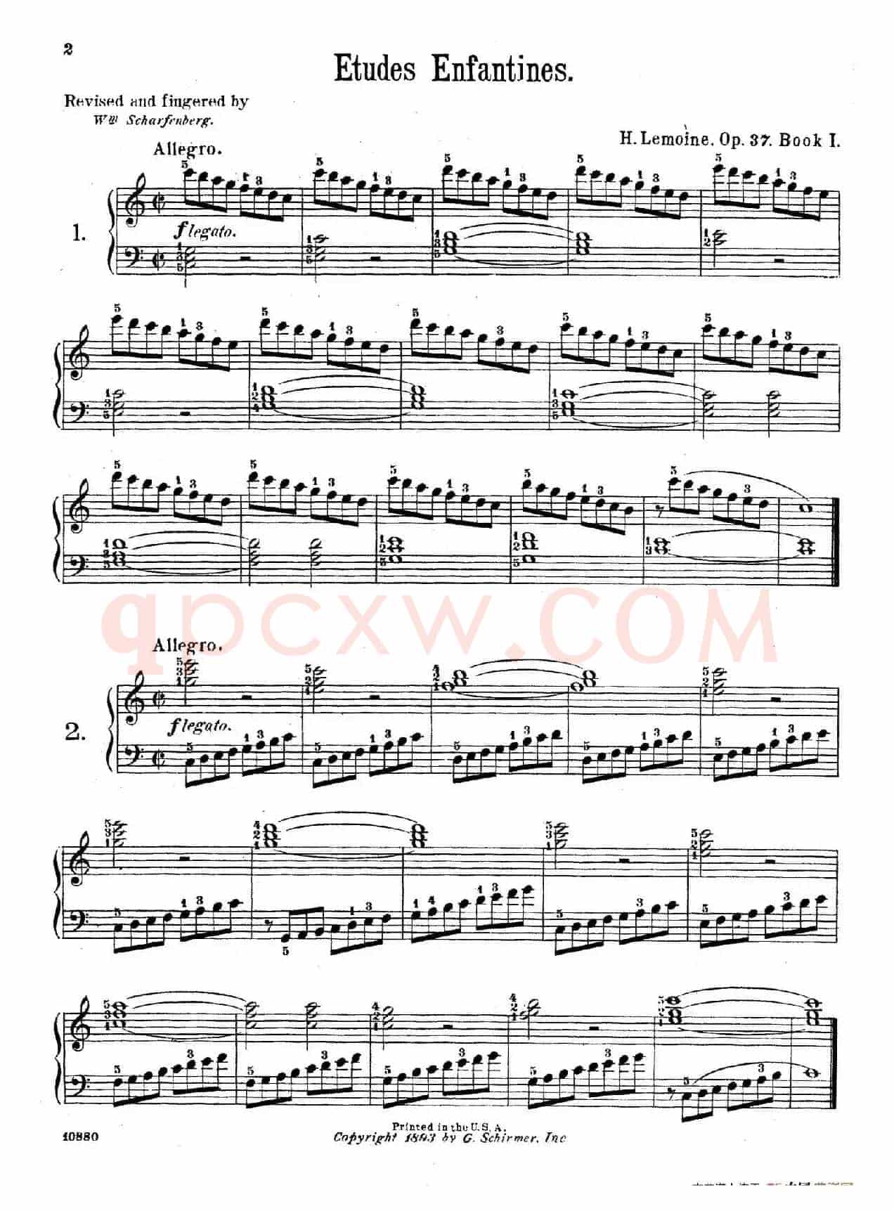 Etudes Enfantines Op.37（儿童钢琴练习曲 第1——6首）