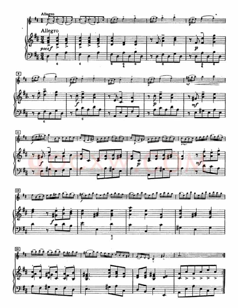 第四奏鸣曲（小提琴+钢琴）