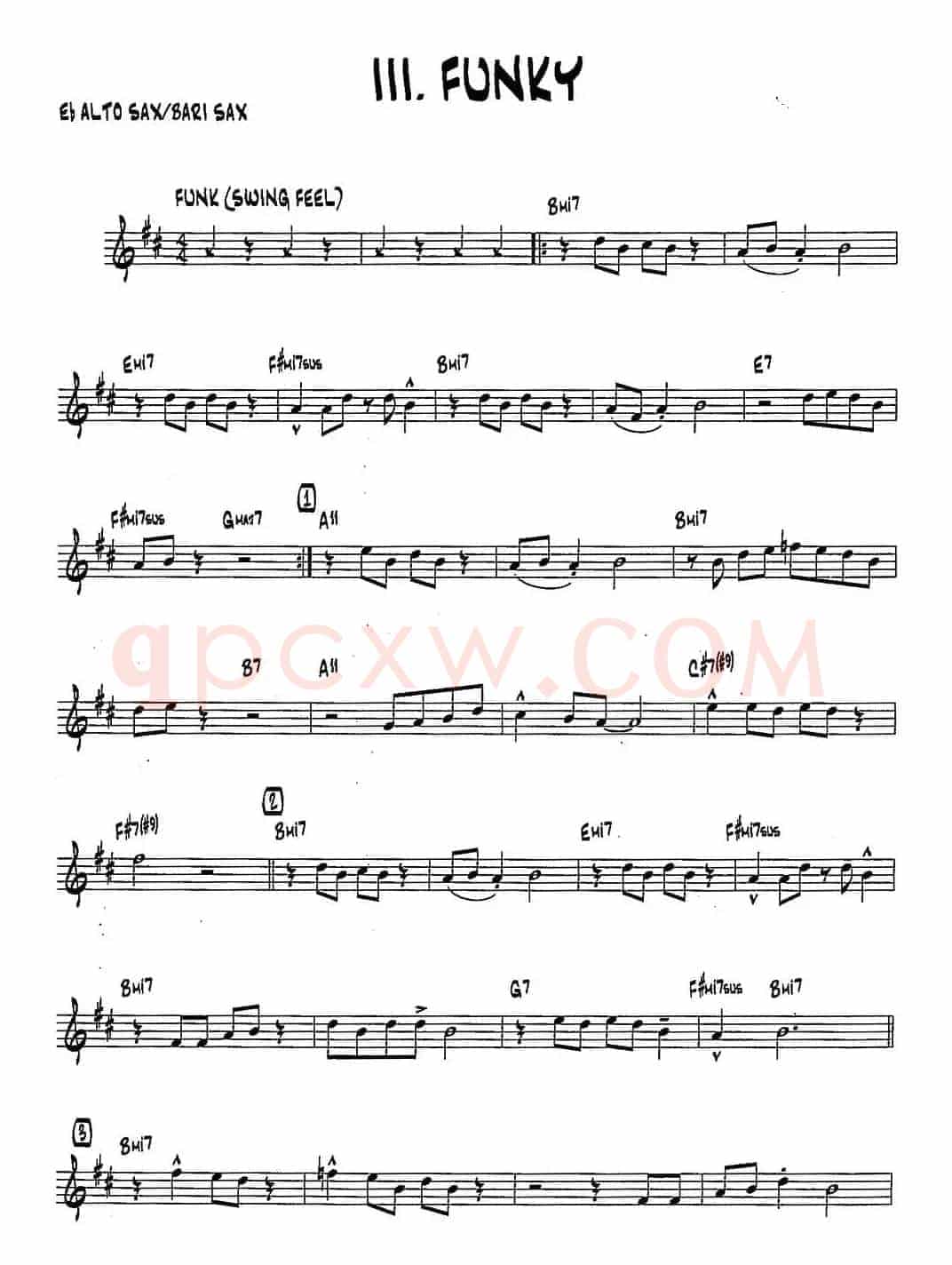 FUNKY（15首爵士练习曲之3）