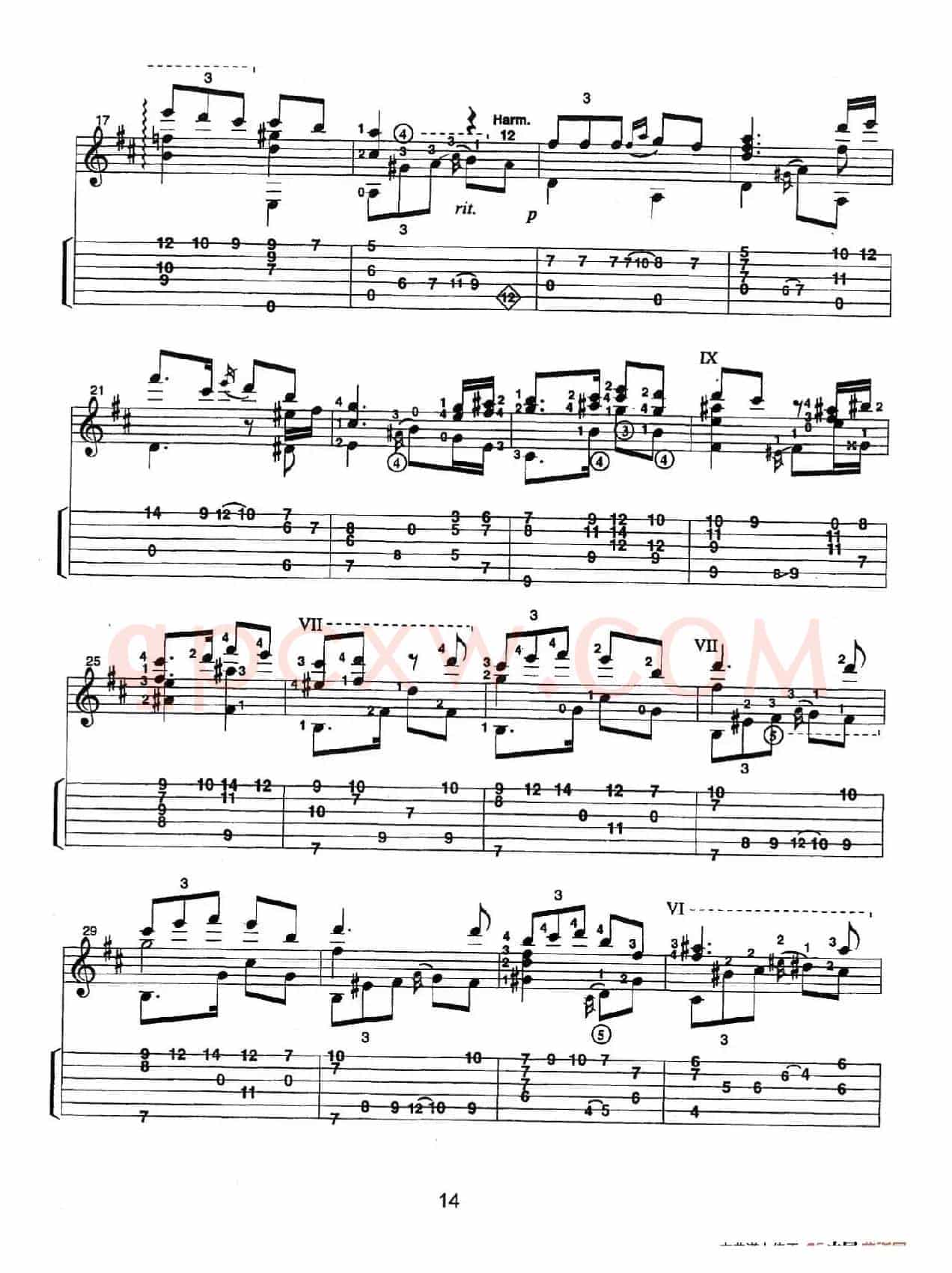 古典吉他:From the Dance(Tango)