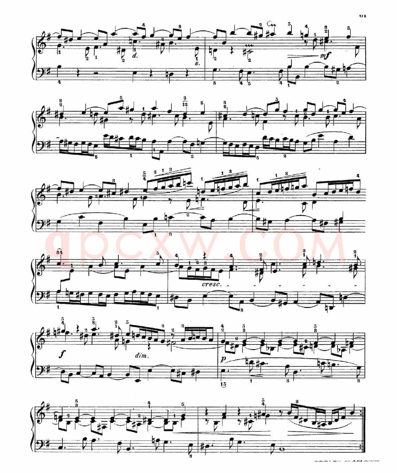 Six Partitas BWV 825-830（6首帕蒂塔·6）
