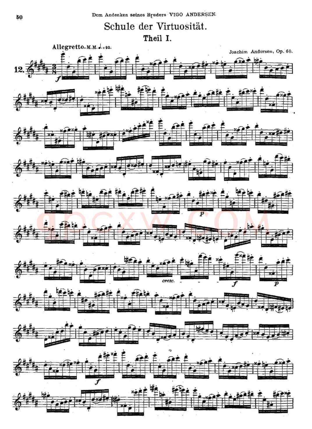 Schule der Virtuosität. Op. 60（12）