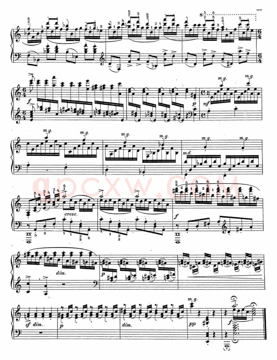 拉赫玛尼诺夫 钢琴前奏曲19 A小调 Op.32 No.8