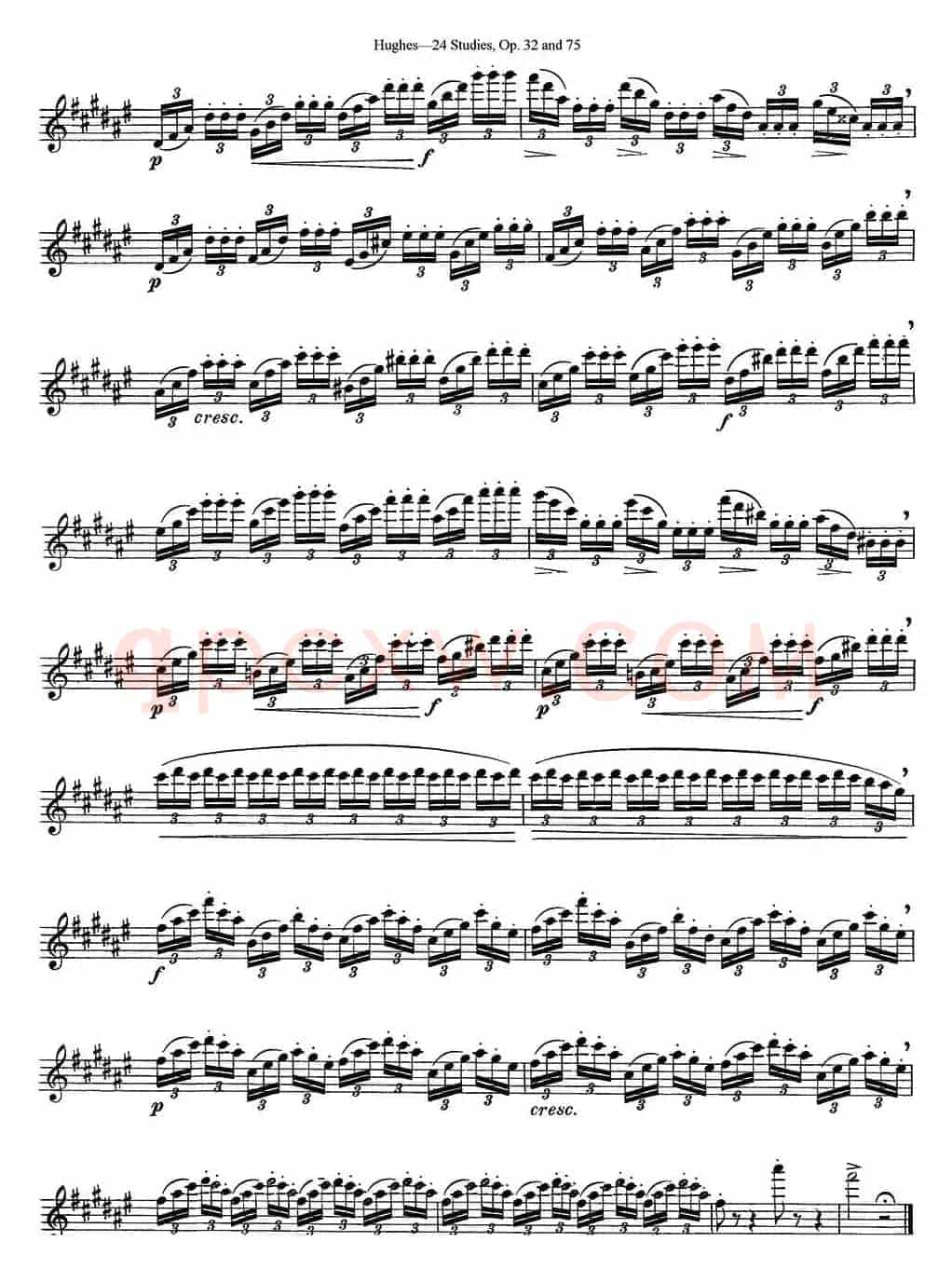胡埃斯24首长笛练习曲Op.32（NO.12）