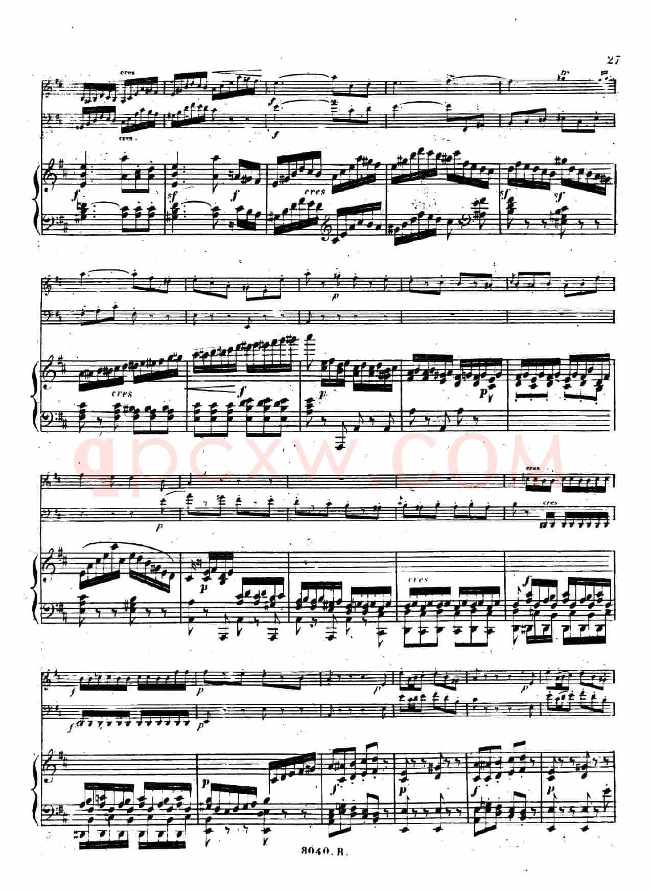 Piano Trio No.1 in d Minor Op.49(d小调第一钢琴三重奏·第三乐章)