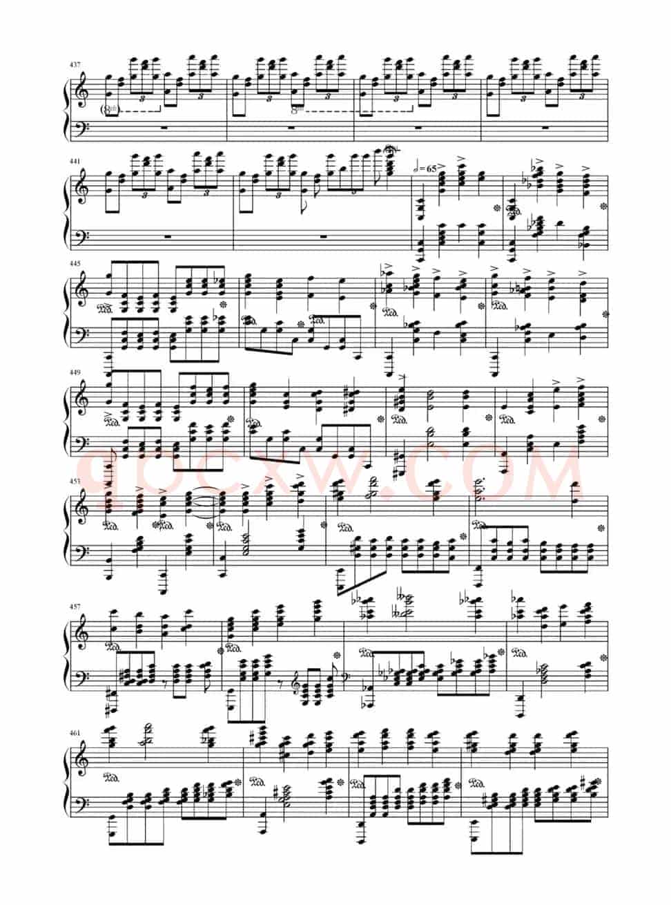 c小调第二钢琴协奏曲第三乐章独奏版