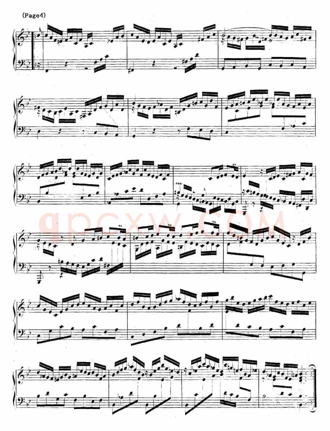 帕蒂塔6首德国组曲（No.1 降B大调 巴赫 Partita B-flat Major BWV825）