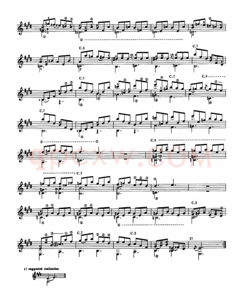 奏鸣曲k.531（古典吉他）