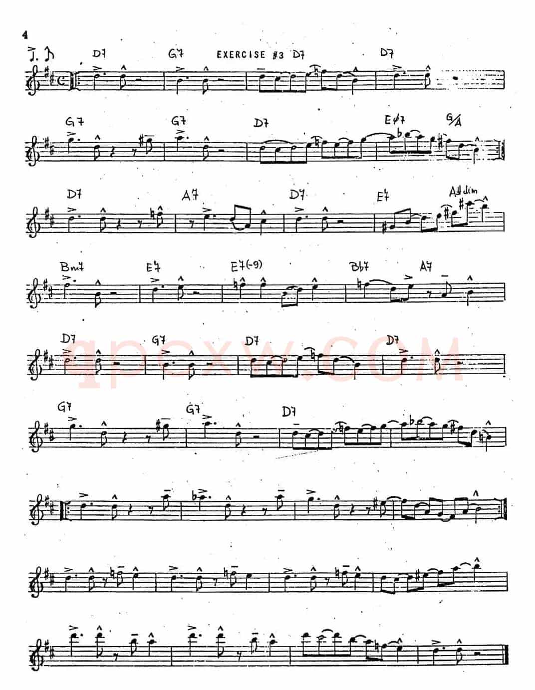 Intermediate Jazz Conception by Lennie Niehaus（20 Jazz Exercises）
