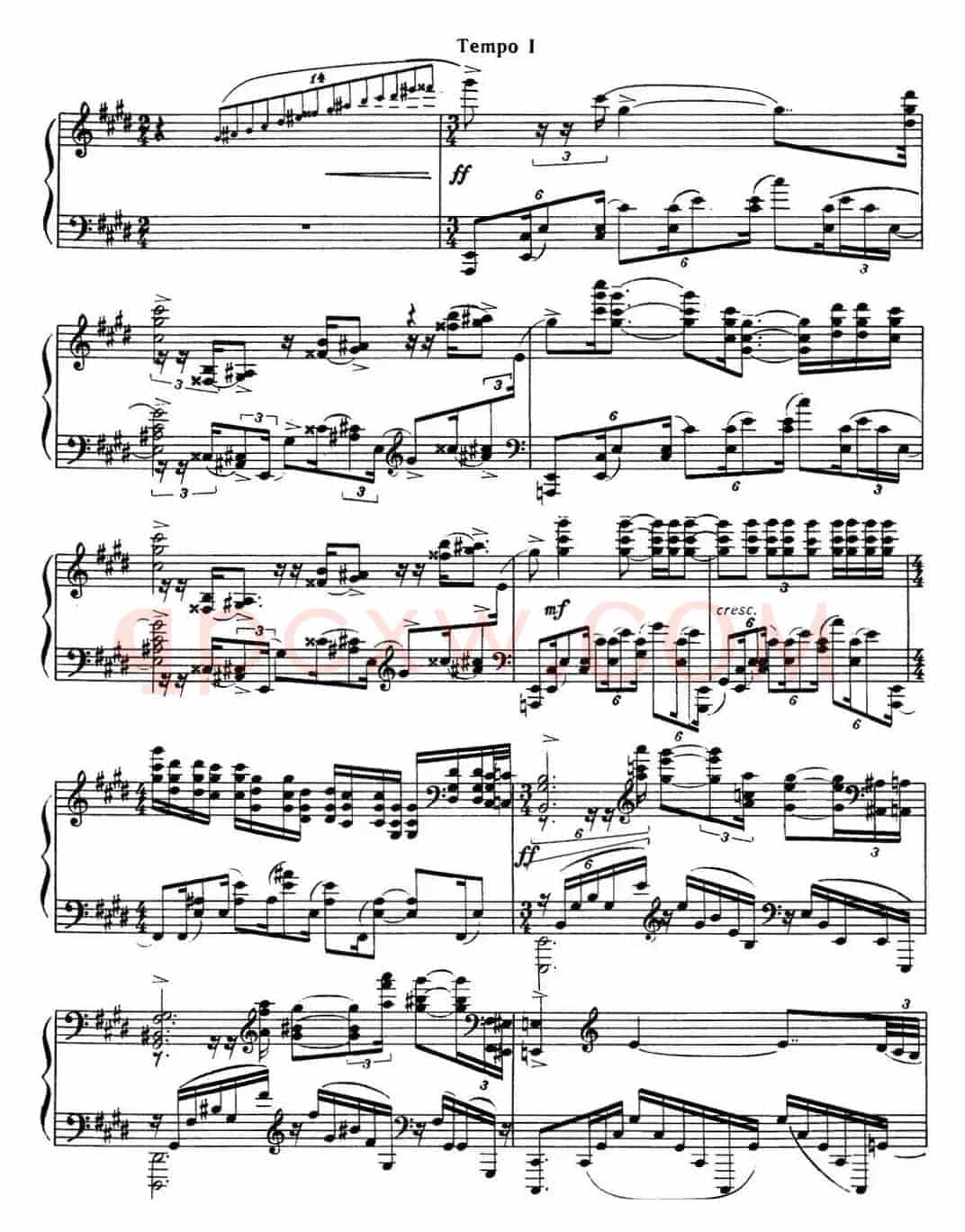 拉赫玛尼诺夫 音画练习曲8或9 Etudes tableaux Op.33 No.8