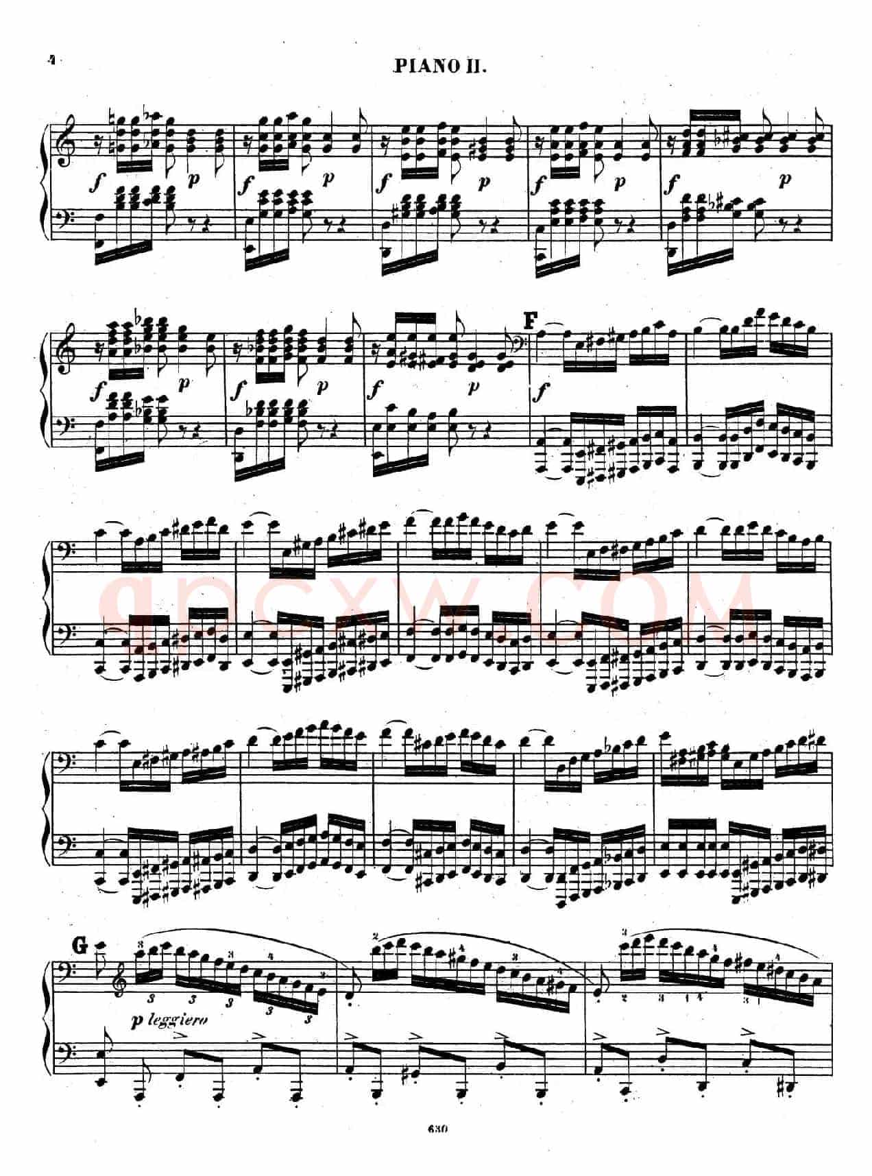 Chaconne for 2 Pianos Op.150(双钢琴第二钢琴)
