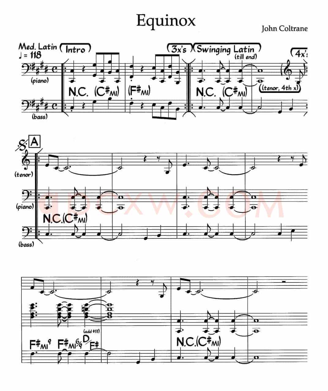 Equinox（爵士钢琴曲）