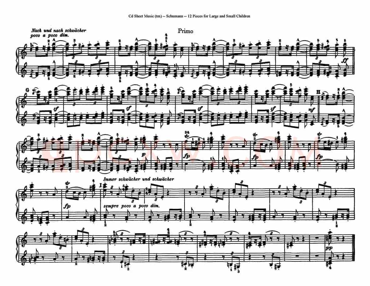 12首为孩子们而作的四手联弹曲 Op.85(四手联弹)(5)