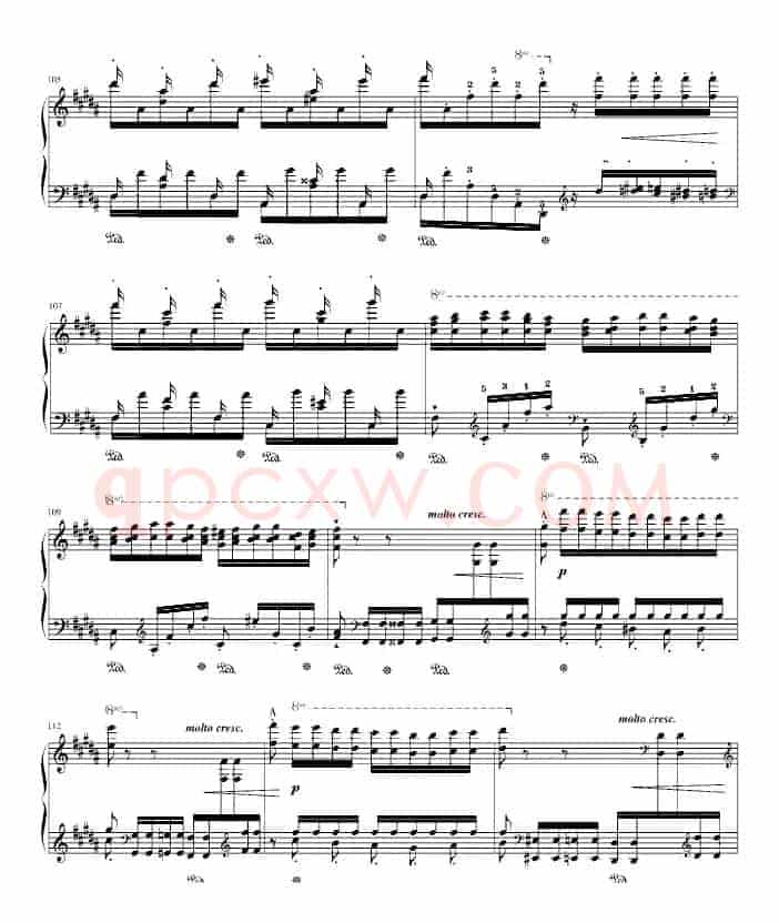 钟（帕格尼尼大练习曲III 、吴锦云制谱版）