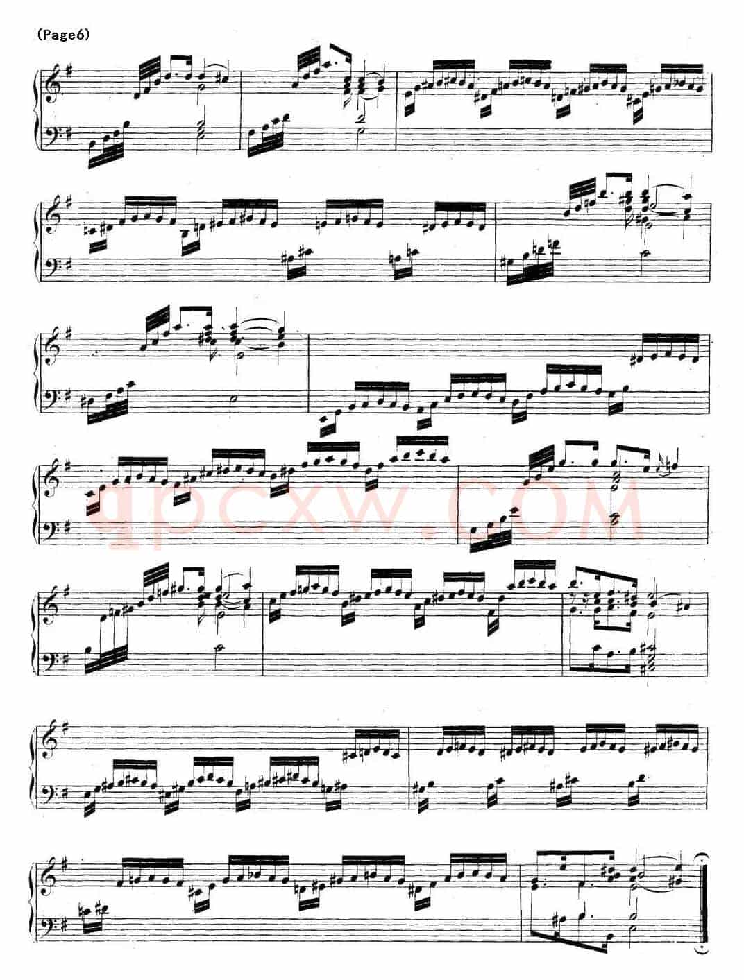帕蒂塔6首德国组曲（No.6 e小调 巴赫 Partita e Minor BWV 830）