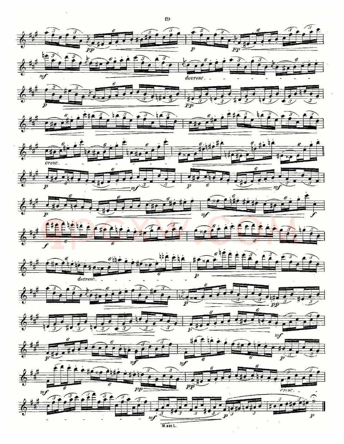 24首长笛练习曲 Op.15 之6—10