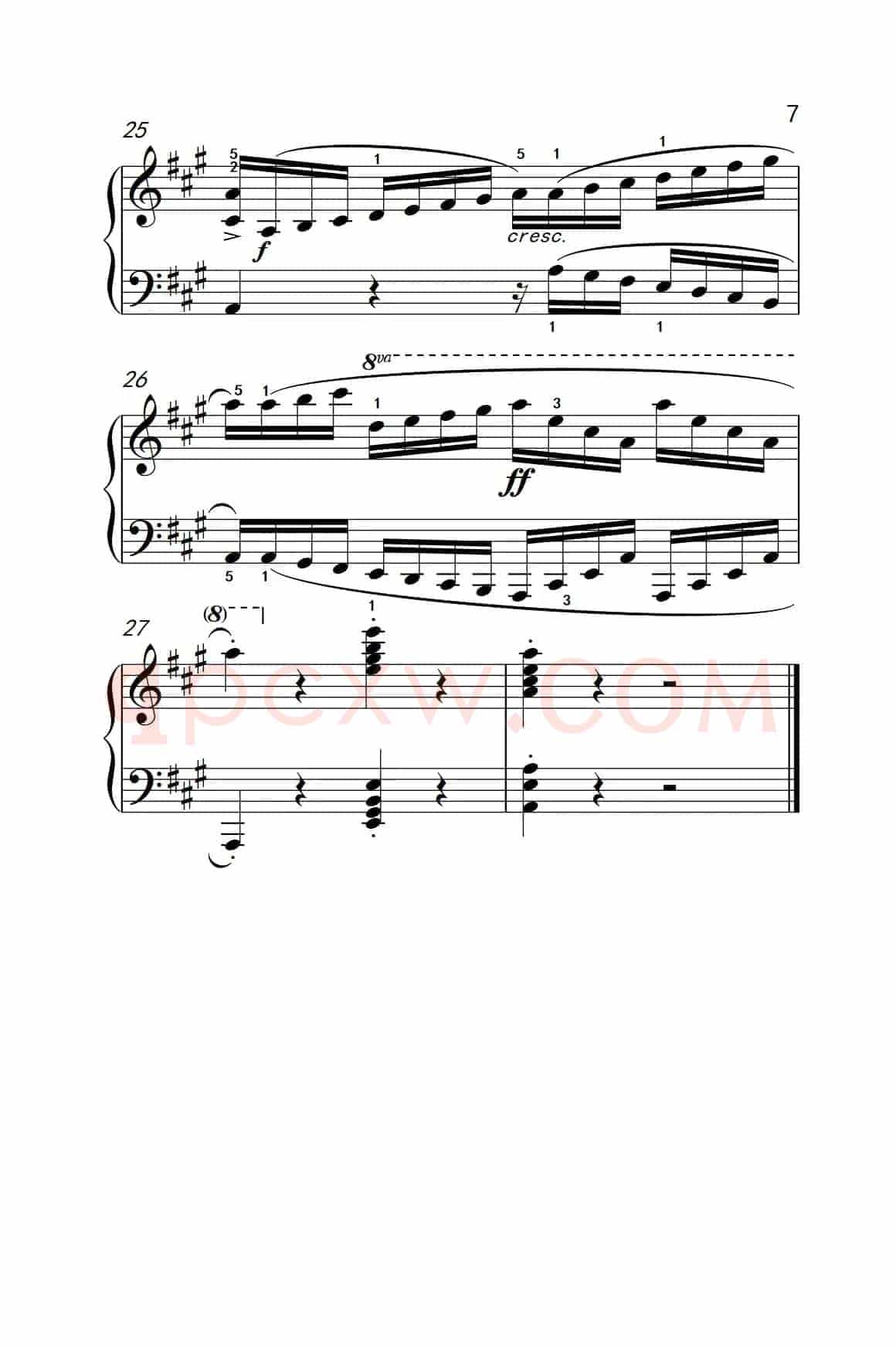 第四级 3.练习曲（中央音乐学院 钢琴（业余）考级教程 4-6级）